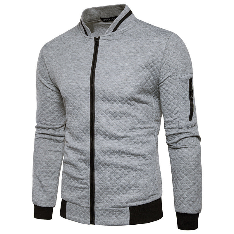 Joshua | Men's Stylish Checkered Zip-Up Jacket
