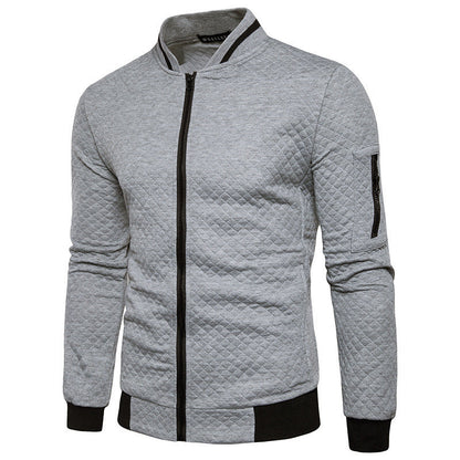 Joshua | Men's Stylish Checkered Zip-Up Jacket