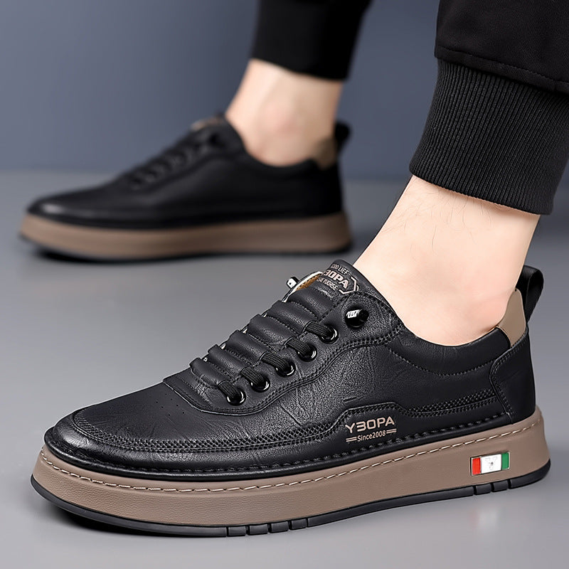 Kai | Men's Cushioned Leather Trainers