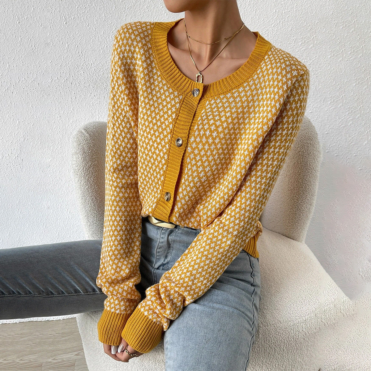 Karina | Women's Button-Front Knit Cardigan for Winter