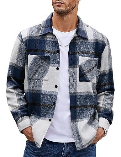 Theo | Men's Stylish Plaid Shirt Jacket