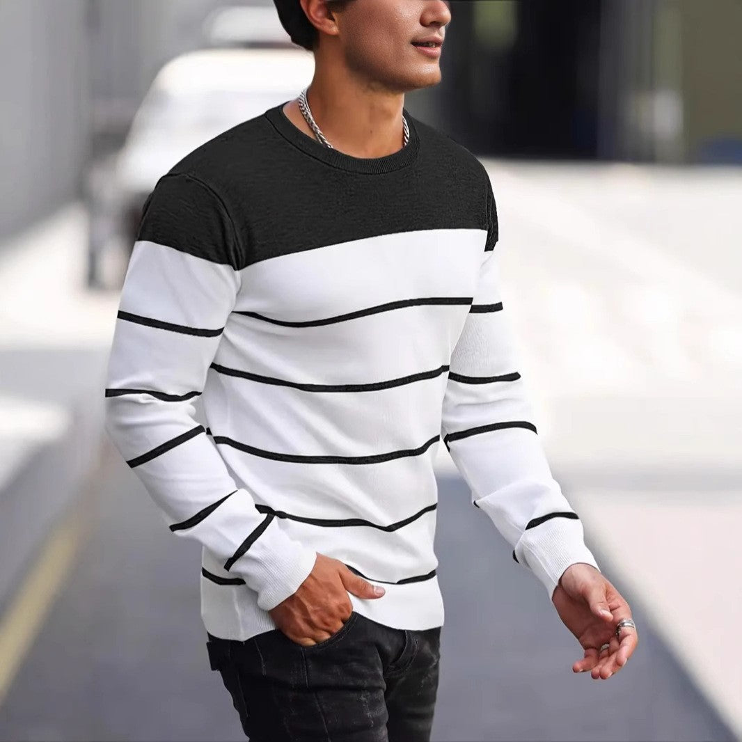 Cameron | Men's Classic Striped Knit Jumper for Winter