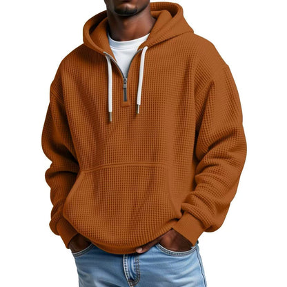 Kieran | Men's Waffle-Knit Hoodie for Winter