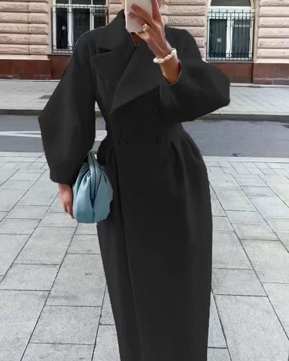 Phyllis | Women's Elegant Double-Breasted Maxi Coat for Winter