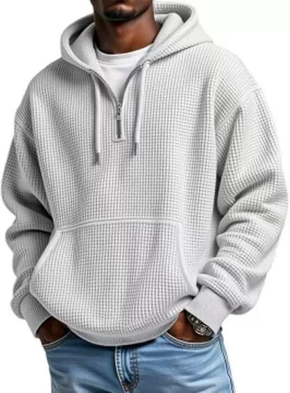Kieran | Men's Waffle-Knit Hoodie for Winter