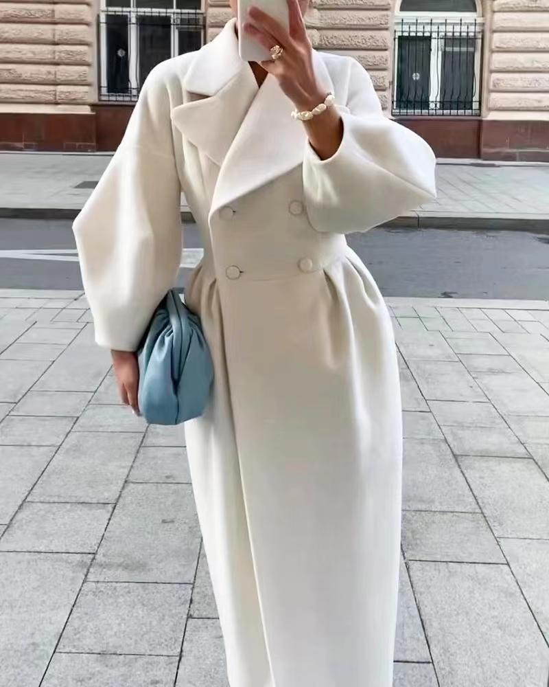 Phyllis | Women's Elegant Double-Breasted Maxi Coat for Winter