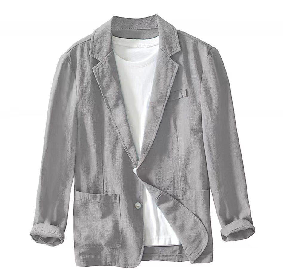 Nathan | Men's Classic Cotton Lapel Jacket