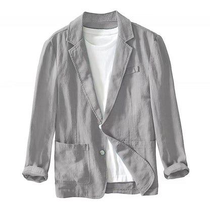 Nathan | Men's Classic Cotton Lapel Jacket