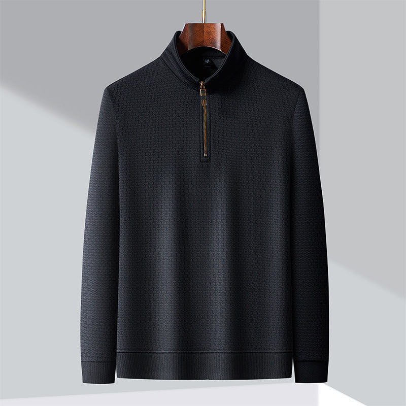 Connor | Men's Silk Quarter-Zip Pullover for Winter