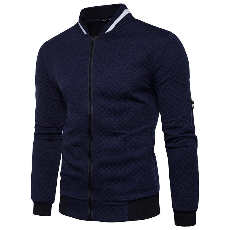 Joshua | Men's Stylish Checkered Zip-Up Jacket