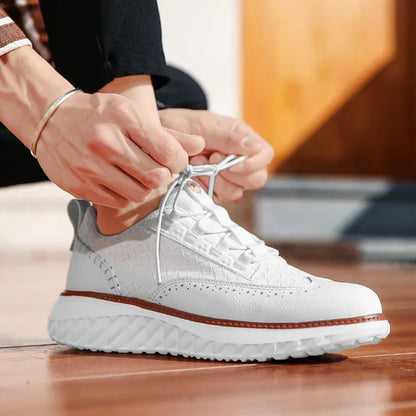 Toby | Men's Breathable Leather Trainers