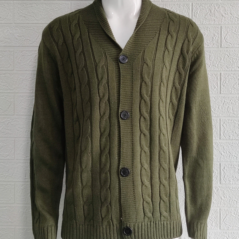Euan | Men's Stylish Textured Knit Cardigan for Winter