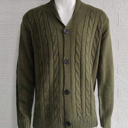 Euan | Men's Stylish Textured Knit Cardigan for Winter