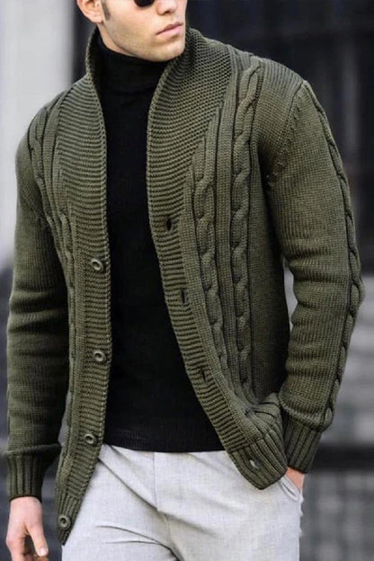 Charlie | Men's Classic Cable-Knit Pullover Jumper for Winter