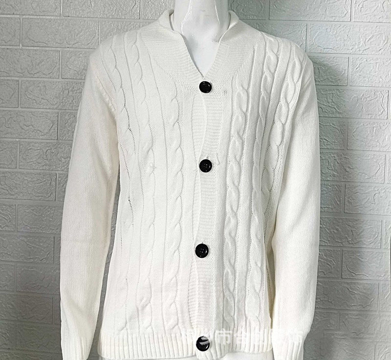 Euan | Men's Stylish Textured Knit Cardigan for Winter