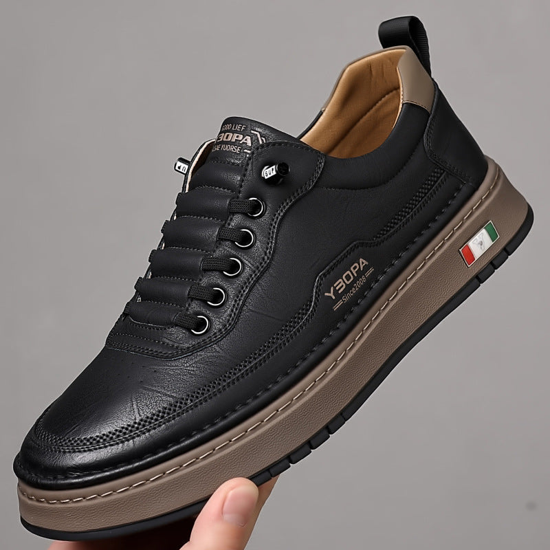 Kai | Men's Cushioned Leather Trainers