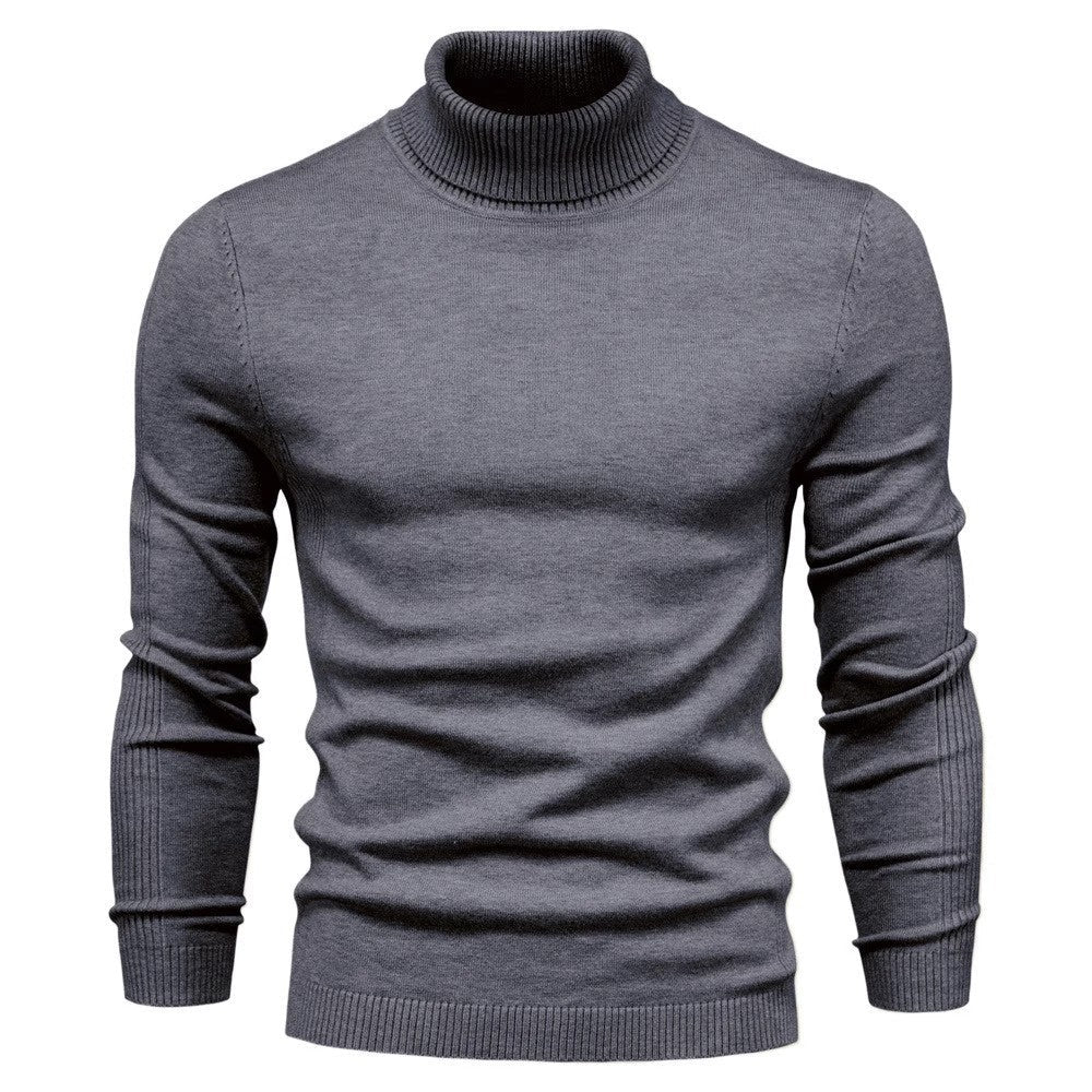Ethan | Men's High-Neck Knit Jumper for Winter