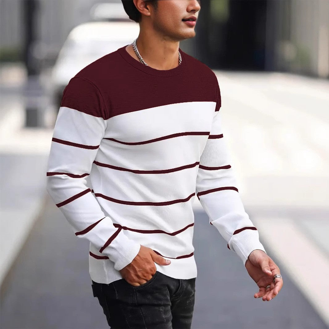 Cameron | Men's Classic Striped Knit Jumper for Winter