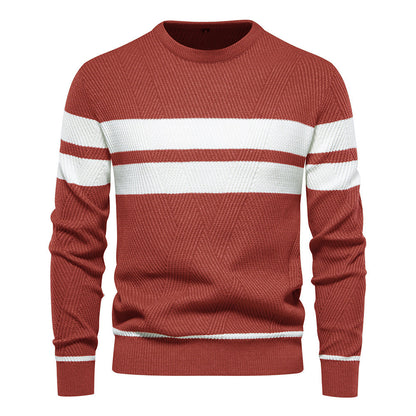 Euan | Men's Striped Nylon Jumper for Winter
