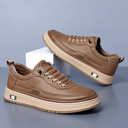Kai | Men's Cushioned Leather Trainers