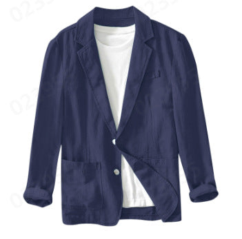Nathan | Men's Classic Cotton Lapel Jacket
