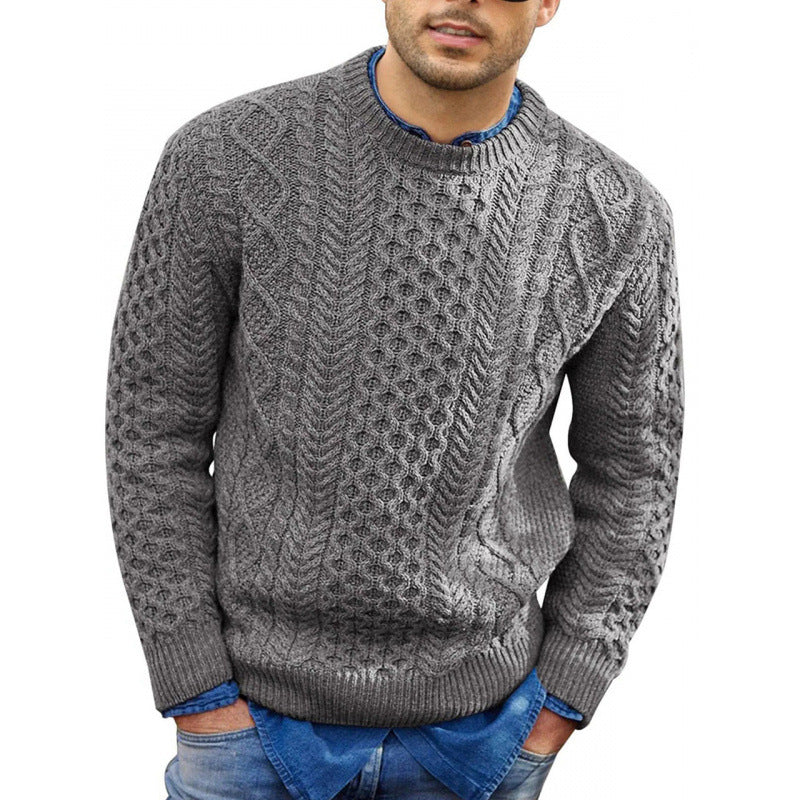 Damon | Men's Classic Crew Neck Knit Sweater