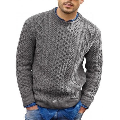 Damon | Men's Classic Crew Neck Knit Sweater