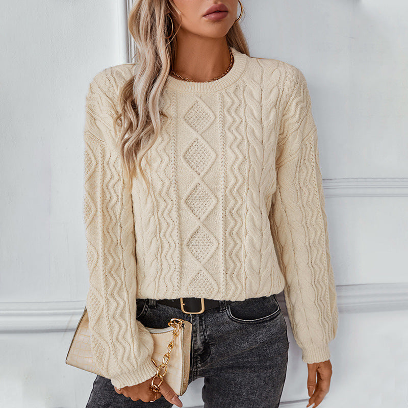 Fern | Women's Cosy Cable Knit Long-Sleeve Jumper for Winter