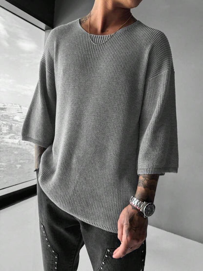 Elliot | Men's Textured Knit Pullover Jumper for Winter