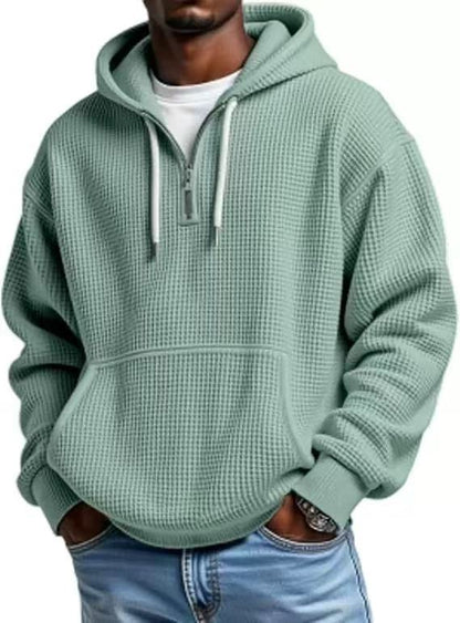 Kieran | Men's Waffle-Knit Hoodie for Winter