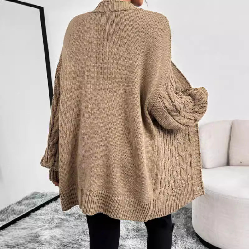 Monica | Women's Cosy Oversized Cable-Knit Cardigan for Winter