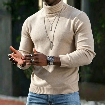 William | Men's Classic Turtleneck Jumper for Winter