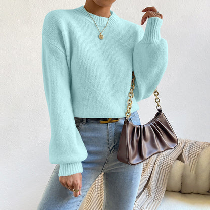 Delilah | Women's Cosy Relaxed-Fit Crewneck Jumper for Winter