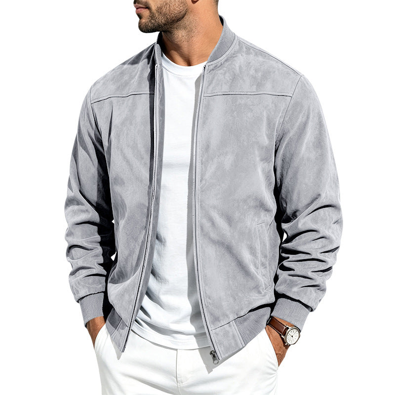 Samuel | Men's Suede Bomber Jacket