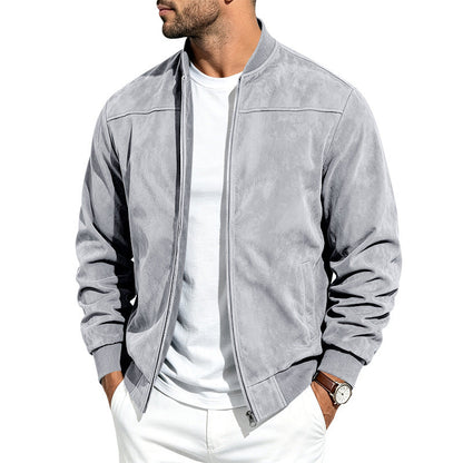 Samuel | Men's Suede Bomber Jacket