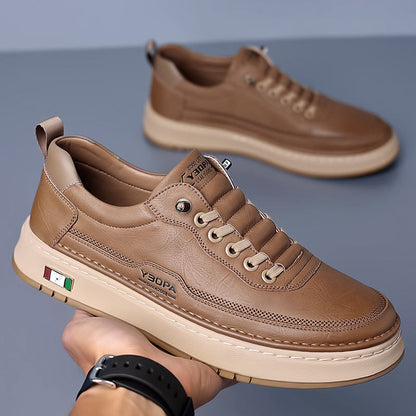 Kai | Men's Cushioned Leather Trainers