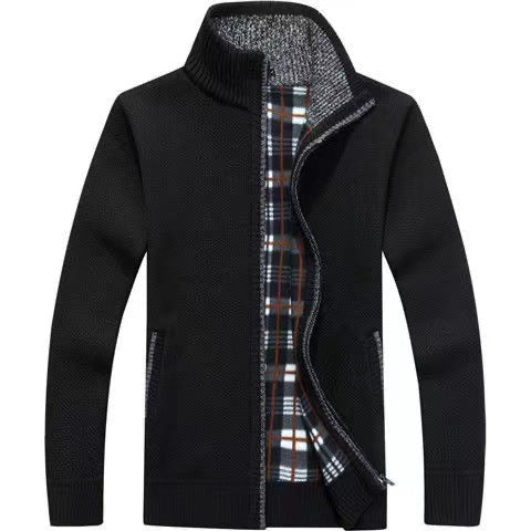 Cyrus | Men's Stylish Full-Zip Knit Jacket for Winter