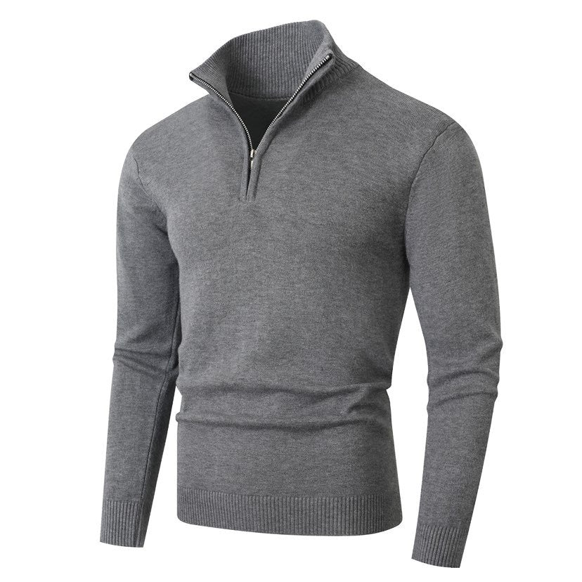 Thomas | Men's High-Neck Zip-Up Jumper for Winter