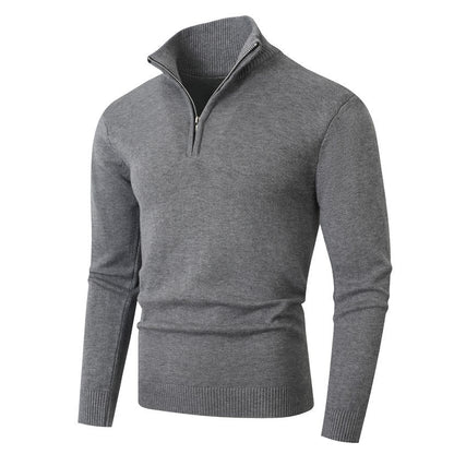 Thomas | Men's High-Neck Zip-Up Jumper for Winter