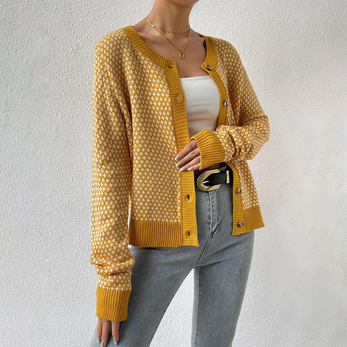 Karina | Women's Button-Front Knit Cardigan for Winter