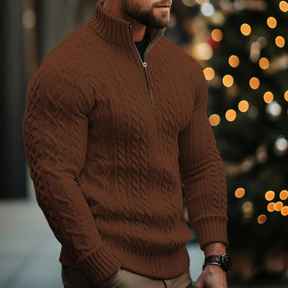 Felix | Men's Cable Knit Half-Zip Jumper for Winter