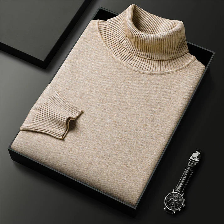 Noah | Men's Long-Sleeve Turtleneck Pullover Jumper for Winter