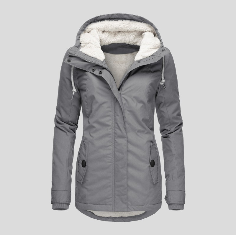 Jessica | Women's Cosy Fleece-Lined Hooded Jacket for Winter