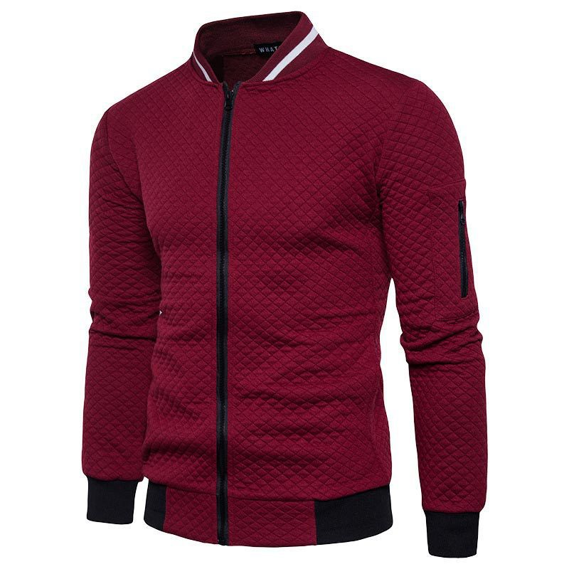 Joshua | Men's Stylish Checkered Zip-Up Jacket