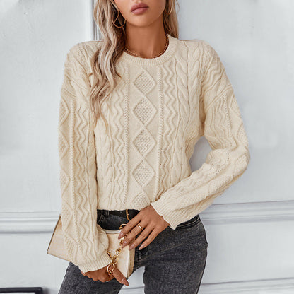 Fern | Women's Cosy Cable Knit Long-Sleeve Jumper for Winter