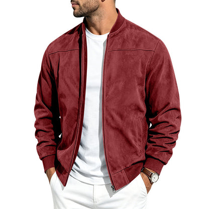 Samuel | Men's Suede Bomber Jacket