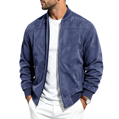 Samuel | Men's Suede Bomber Jacket