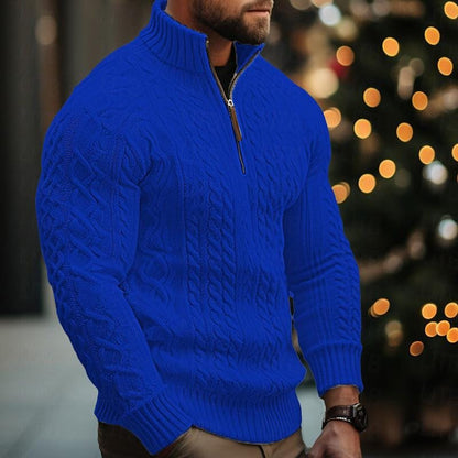 Felix | Men's Cable Knit Half-Zip Jumper for Winter