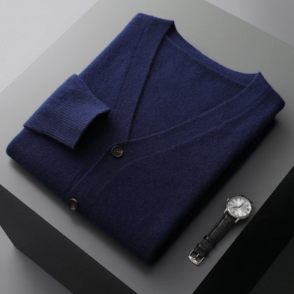 Nicholas | Men's Classic V-Neck Cardigan for Winter