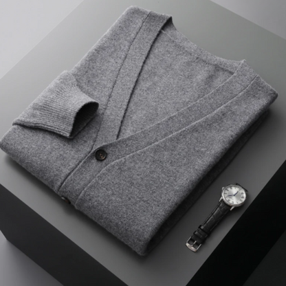 Nicholas | Men's Classic V-Neck Cardigan for Winter